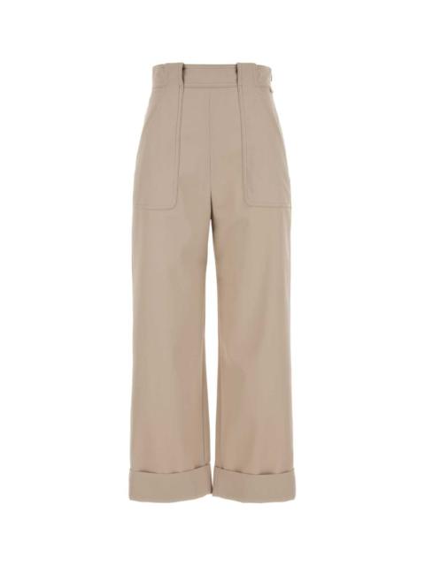 Max Mara Women Sand Cotton Pant