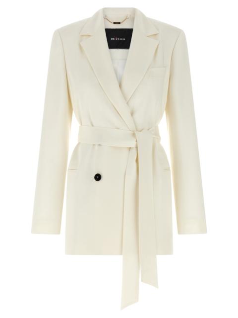 Other Designers Kiton Women Silk Blazer