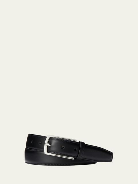 Ralph Lauren Men's Ascot Smooth Calfskin Belt