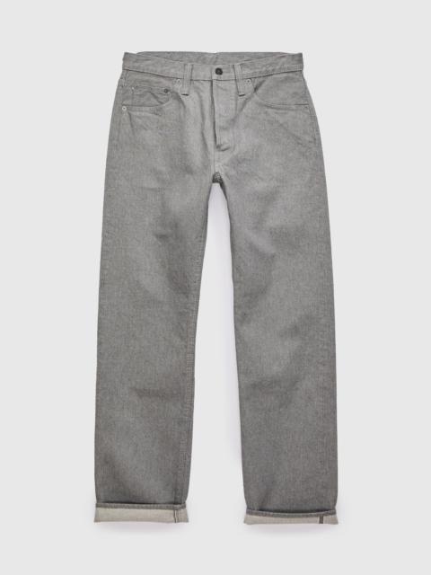 Pure Blue Japan PBJBOW-003-GR "Moonrock" 14oz Rinsed Selvedge Heather Grey Denim - Regular Straight Fit