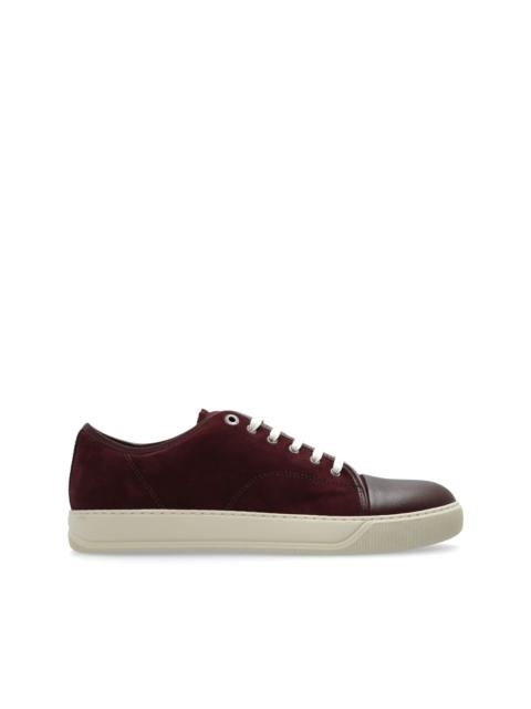 panelled suede sneakers