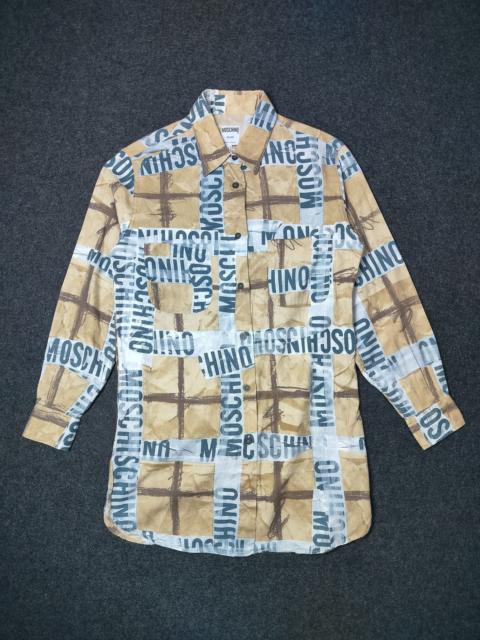 Moschino Vintage Moschino All Over Print Button - Ups shirt