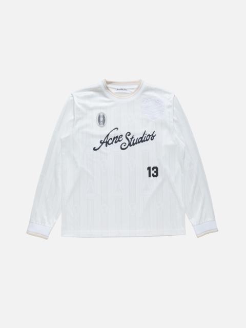Acne Studios Logo sports jersey top - White