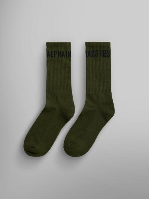 ALPHA INDUSTRIES ALPHA LOGO SOCKS
