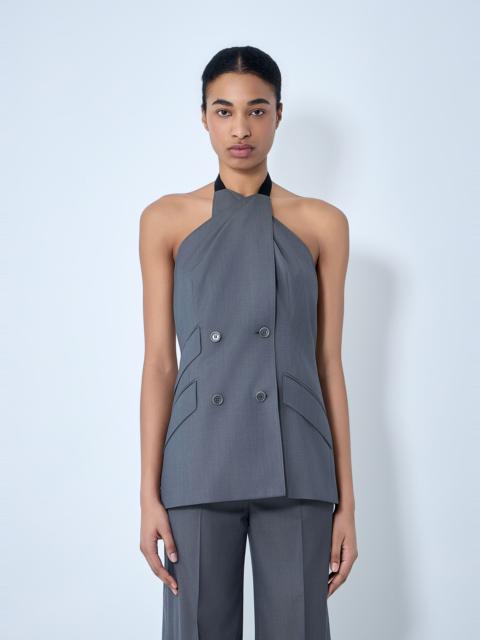Max Mara Double-Breasted Halter Neck Top