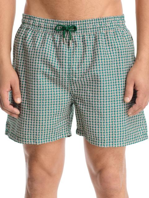 SIMKHAI Lowell Patterned Swim Trunks