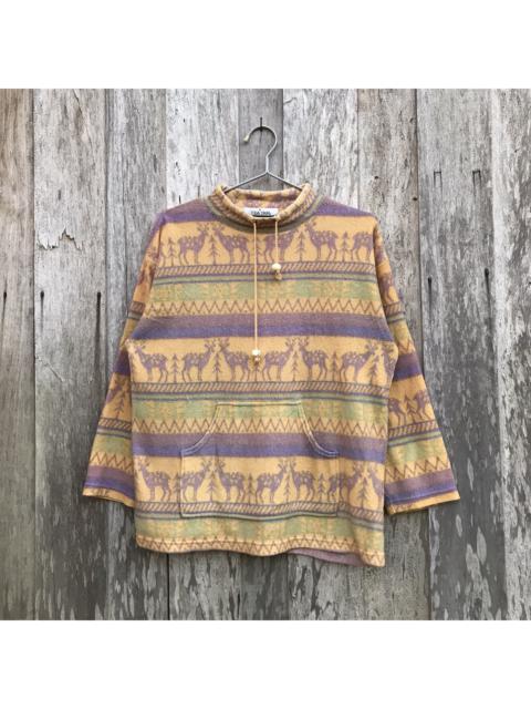 Other Designers Vintage - Vintage Tea Tam Multicolor Fleece Sweatshirt