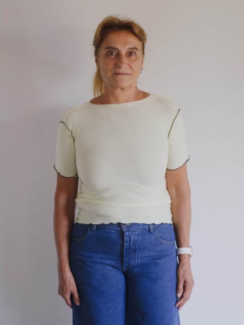 BASERANGE Vein Tee Shirt
                  - Organic Cotton Rib