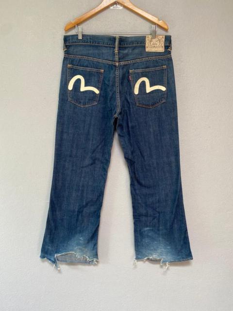 EVISU Evisu washed distressed jeans