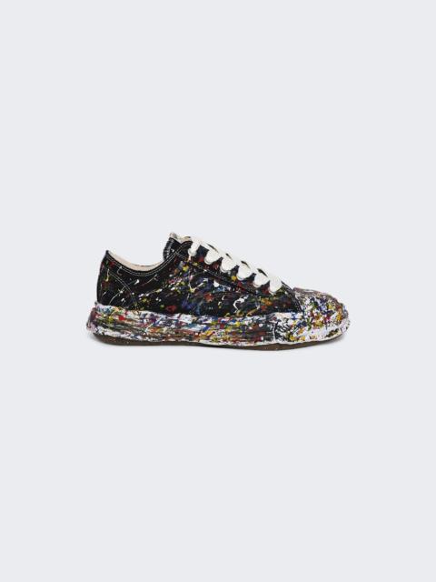 Maison MIHARAYASUHIRO "peterson 23" Og Sole Sputtering Low-top Sneaker Paint Splattered Black