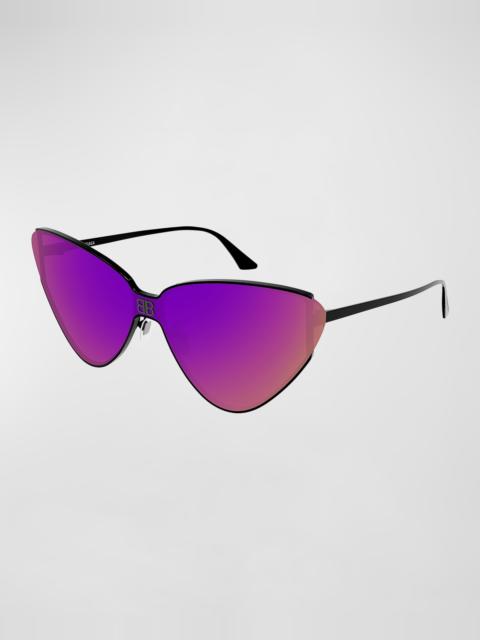 BALENCIAGA Logo Metal Cat-Eye Sunglasses