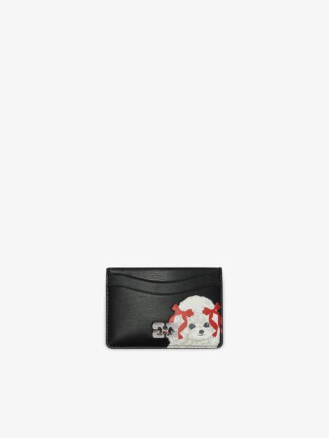 GANNI BOU CARD HOLDER WITH POODLE