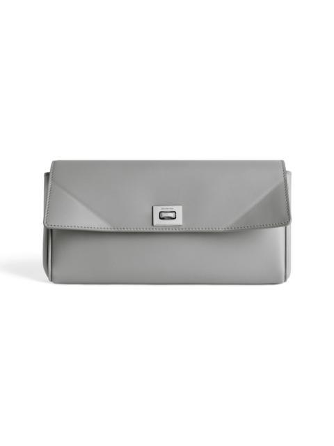 BALENCIAGA Women's Rodeo Continental Wallet  in Cloud Grey