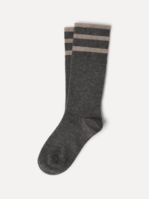 Brunello Cucinelli Sparkling cashmere knit socks