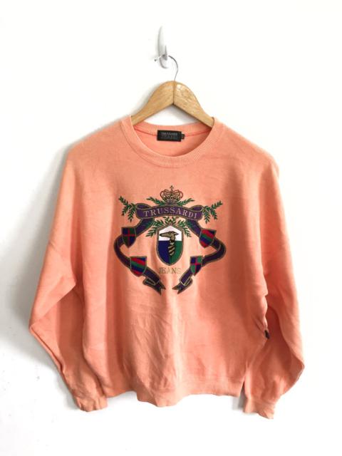 Other Designers Trussardi - TRUSSARDI JEANS Big Logo Armpit 25"Sweater Jumper