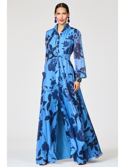 SACHIN & BABI EMBROIDERED CASSANDRA GOWN - CELESTIAL BLOOMS