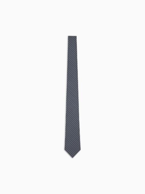 GIORGIO ARMANI PRINTED SILK TIE