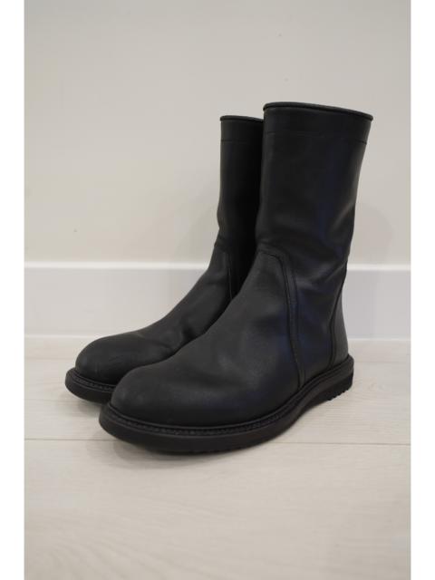 Rick Owens Reverse Leather Creeper Boots