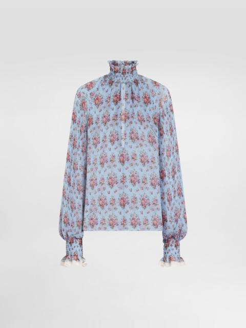 Dolce & Gabbana Small flower bouquets-print chiffon top