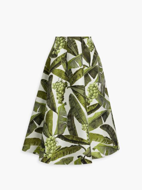 Oscar de la Renta Jacquard midi skirt