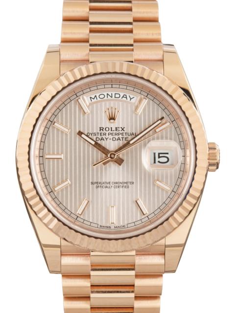 ROLEX Rolex Day-Date 40 Ref 228235 Sundust Tapestry Dial