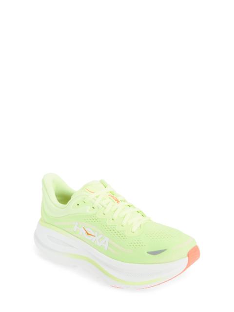 HOKA HOKA Bondi 9 Running Shoe in Neon Yuzu /Sunlight at Nordstrom
