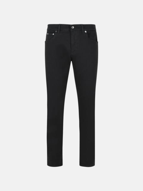 Dolce & Gabbana BLACK COTTON JEANS