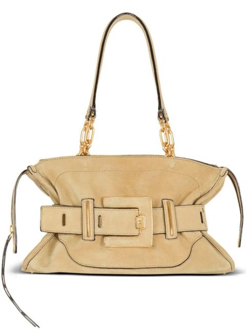 Balmain Balmain Women "Anthem" Suede Leather Shoulder Bag