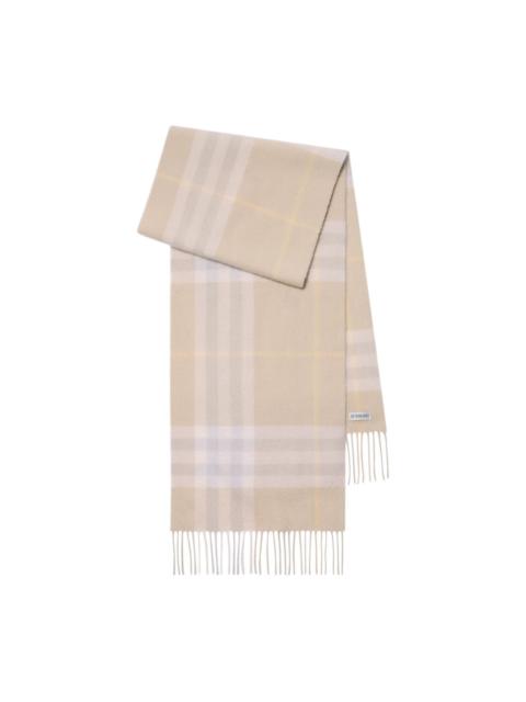 checked cashmere scarf