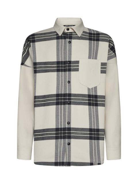 Palm Angels Back Logo Check Overshirt