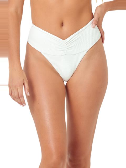 L*SPACE LSPACE Bardot Ribbed Bikini Bottoms in Cream at Nordstrom