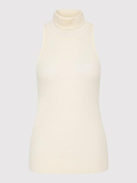 ST. AGNI Cashmere Blend Top - Chalk