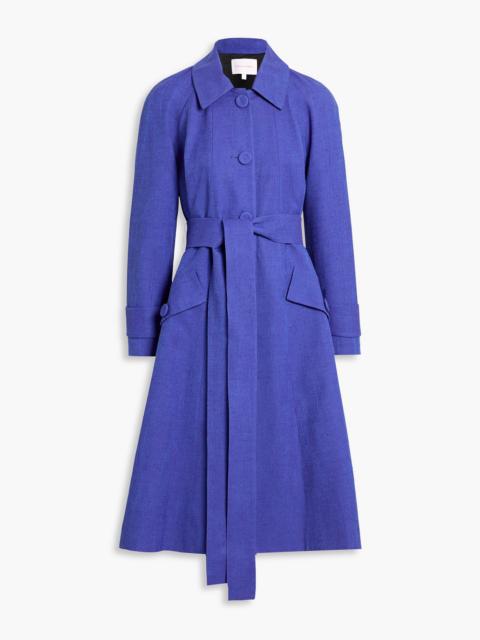 CAROLINA HERRERA Belted slub twill coat