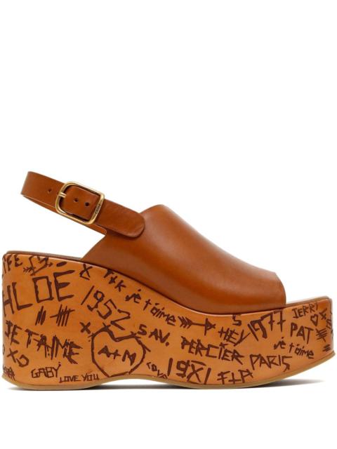 Chloè - Chloè 130mm Maxime wedge sandals