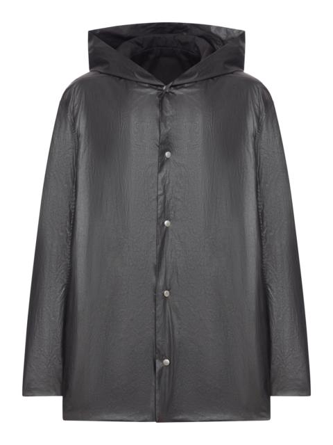 Rick Owens WAXED LEATHER OVERSHIRT