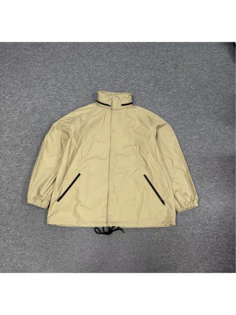 BALENCIAGA Balenciaga back logo beige nylon windbreaker jacket
