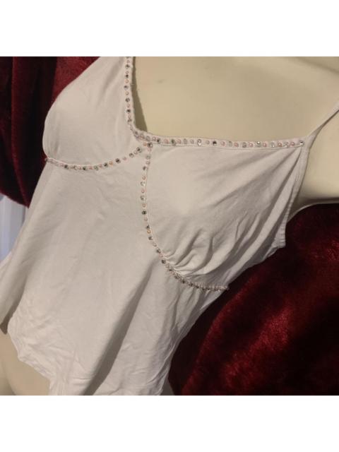 Other Designers Unique Vintage Women's Cream and White Vest