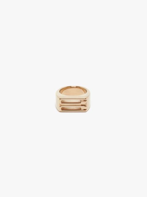 Victoria Beckham Exclusive Frame Signet Ring In Gold