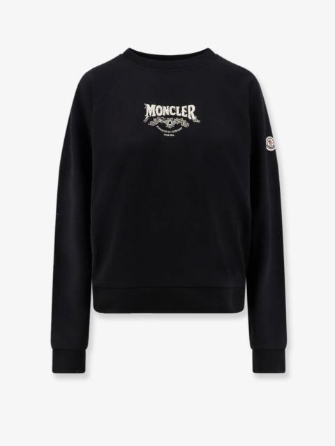 Moncler Moncler Women Cotton Sweatshirt With Front Logo