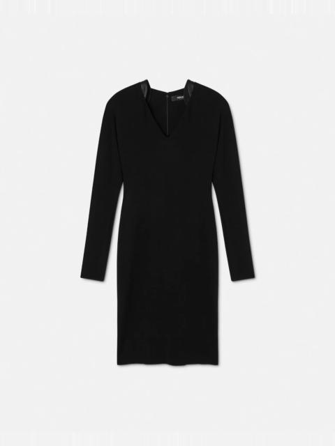 VERSACE Stretch Crêpe Jersey Midi Dress