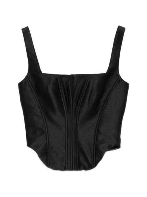 self-portrait Satin Corset Top