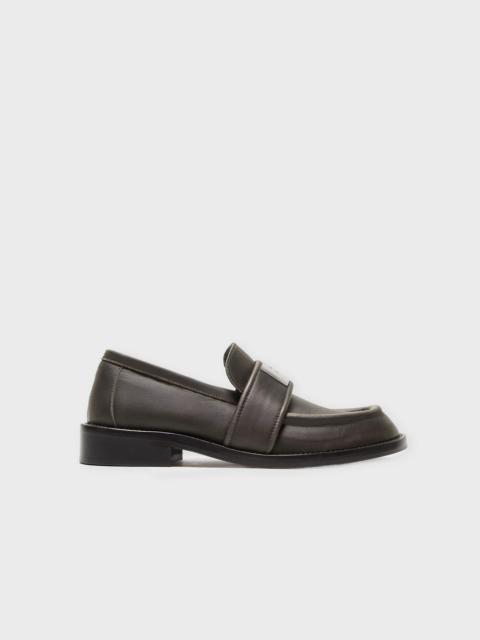 Acne Studios Loafers Logo Leather Brown