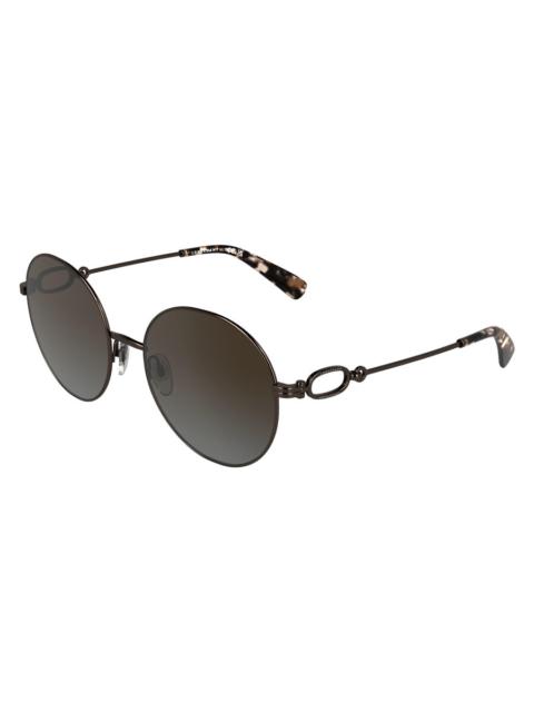 Longchamp Longchamp Brown Gradient Round Ladies Sunglasses LO188S 206 57