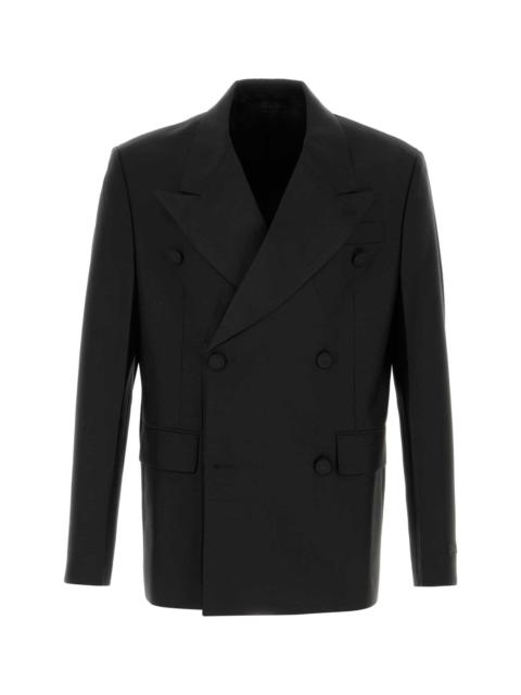 Prada Black Mohair Blend Blazer
