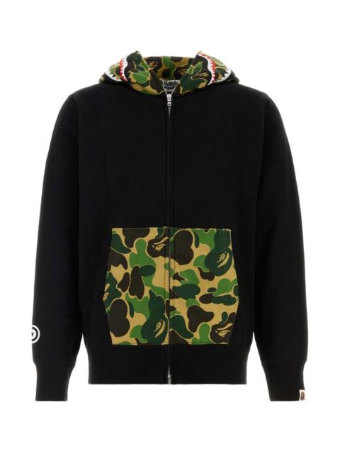 A BATHING APE® Bape Men Black Cotton Abc Camo Shark Sweatshirt