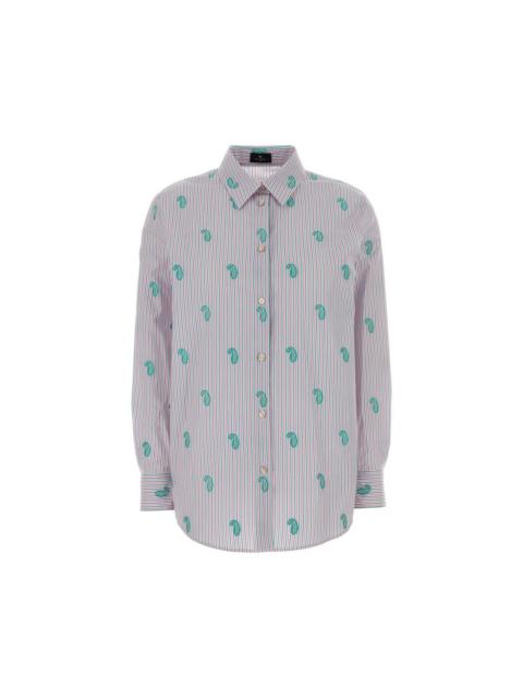 Etro ETRO Embroidered Poplin Shirt New & Authentic (Women's size: