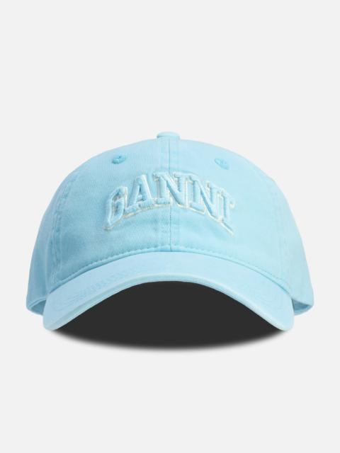 GANNI WASHED COTTON CAP