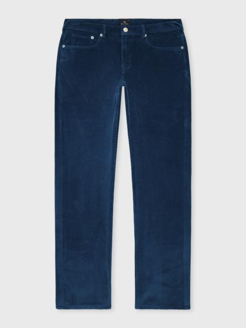 Paul Smith Relaxed Tapered-Fit Dark Blue Corduroy Trousers