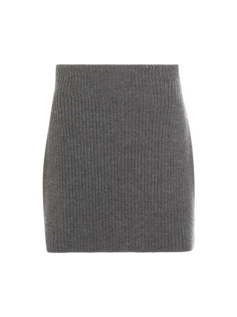 Givenchy Grey Wool Skirt