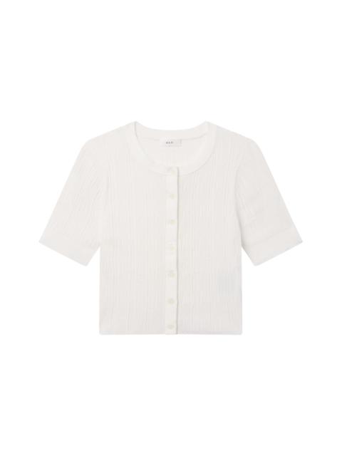 A.L.C. Lottie Fine Cotton Cropped Cardigan